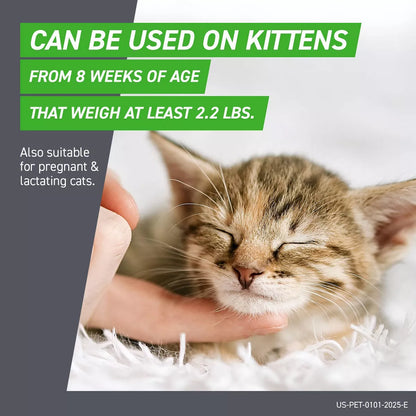 Frontline plus Flea and Tick Treatment for Cats and Kittens - 8 Weeks and Older - 3 Doses