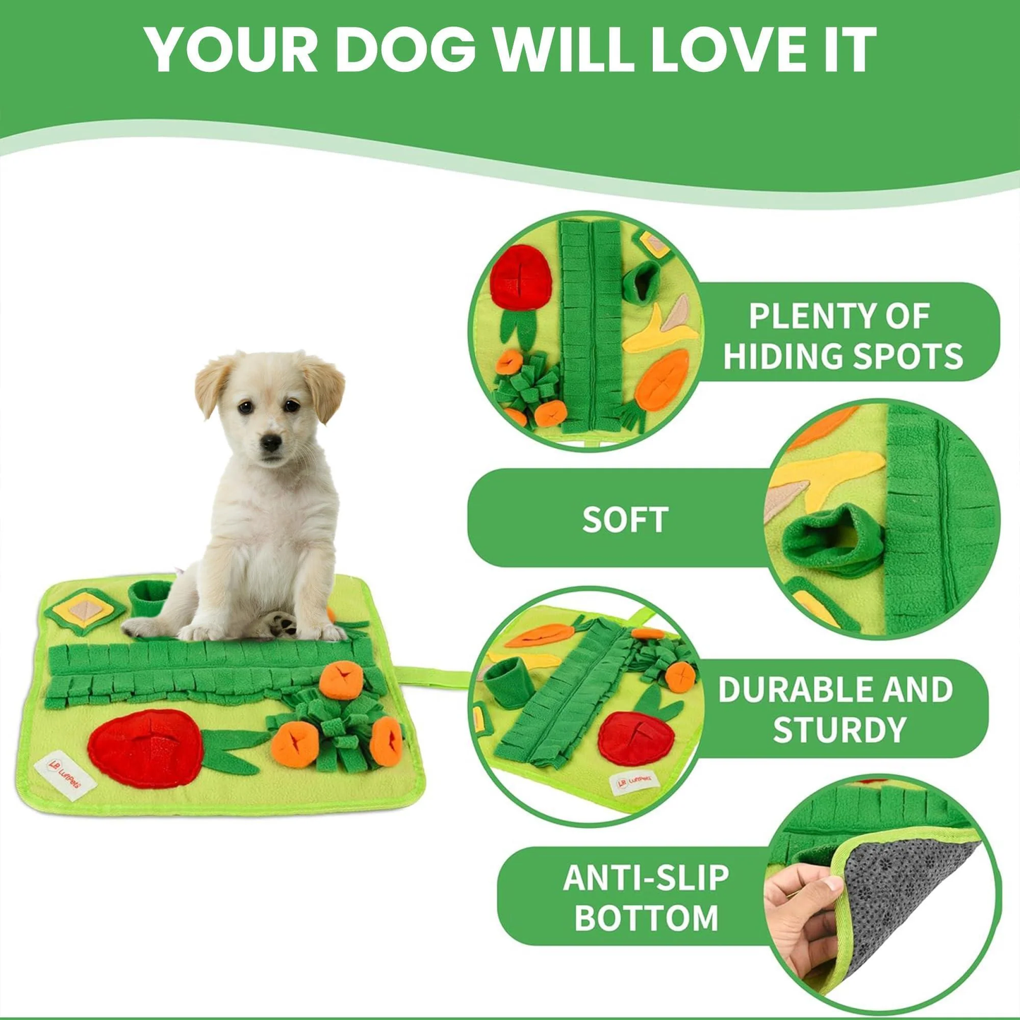 Soft Washable Anti-Slip Foraging Puzzle Toy