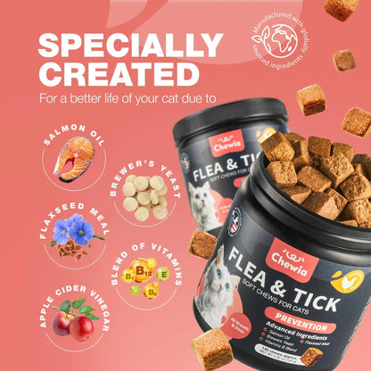 Insects Treatment for Cats Daily Oral Cat Insects Treatment Chews Chewable