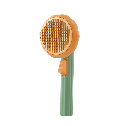 Cat Brush Comb Pet Pumpkin Comb for Dogs Cats Dog Hair Remover Brush Pet Hair Shedding Self Cleaning Comb Pet Grooming Tools