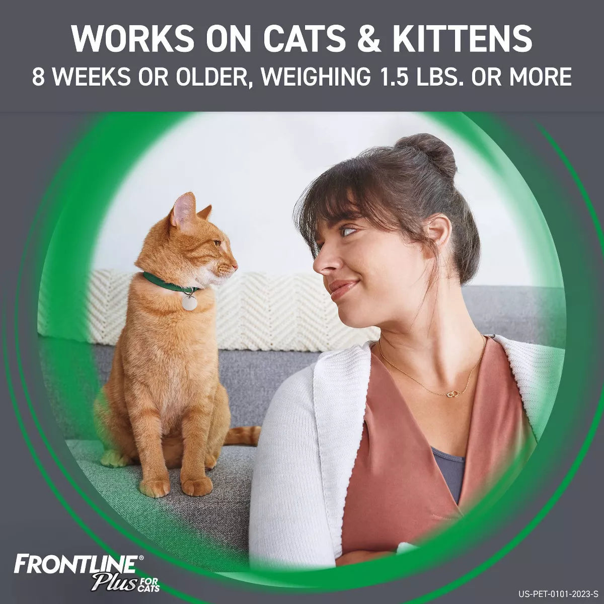 Frontline plus Flea and Tick Treatment for Cats and Kittens - 8 Weeks and Older - 3 Doses