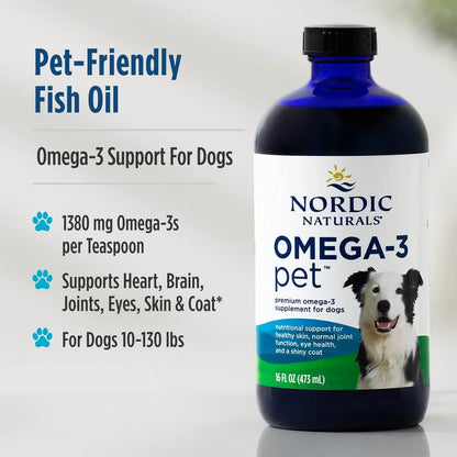 Omega-3 Pet, Liquid, Very Large and Multiple Dogs, 16 Oz