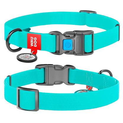 Waterproof Dog Collar Heavy Duty Adjustable for Medium Dogs M Size Glow in Dark