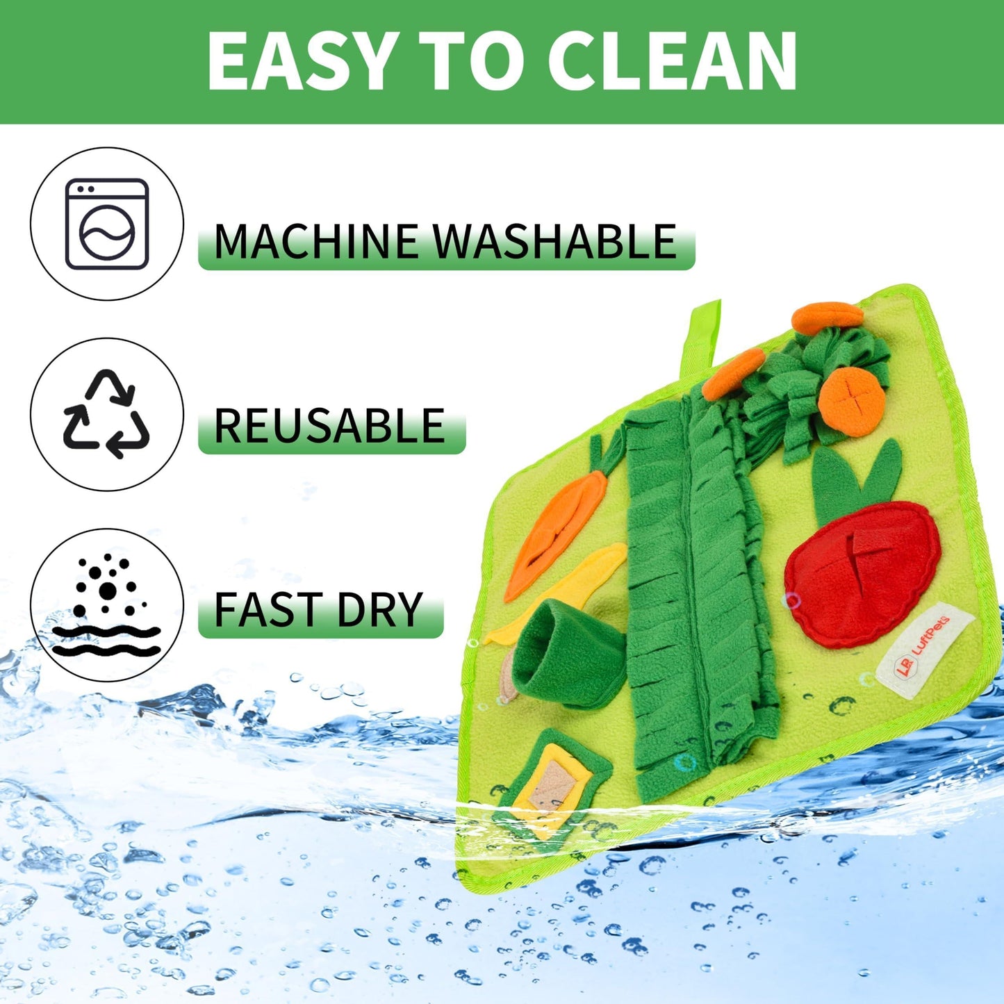 Soft Washable Anti-Slip Foraging Puzzle Toy