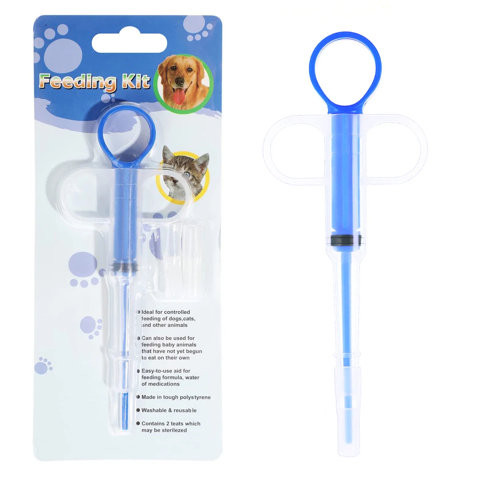 Pet Medicine Feeder Push-Type Syringe Cat Pill Syringe Dropper Dog and Cat Feeder Manufacturer Wholesale