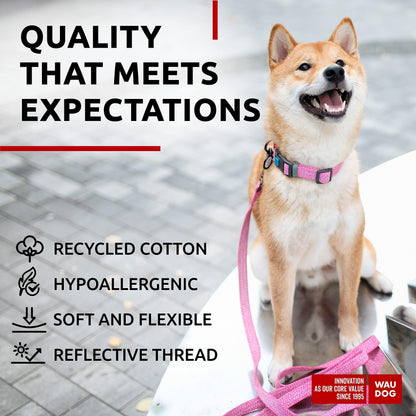 Reflective Recycled Cotton Dog Collar