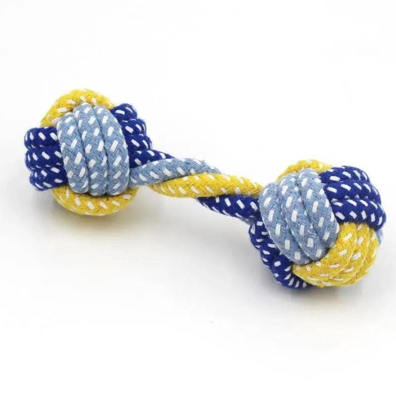 Durable Dog Chew Toy with Rope Ball