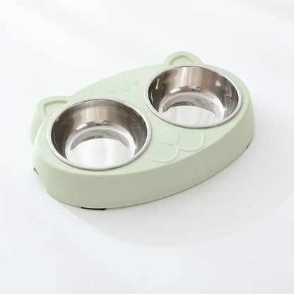 Double Bowl Pet Feeder