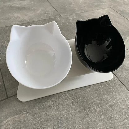 Non-Slip Double Pet Bowl with Stand