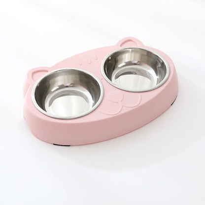 Double Bowl Pet Feeder