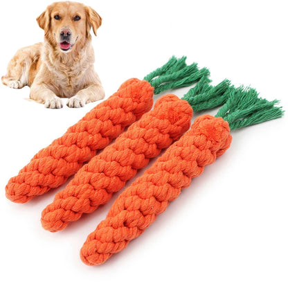 Durable Dog Chew Toy with Rope Ball
