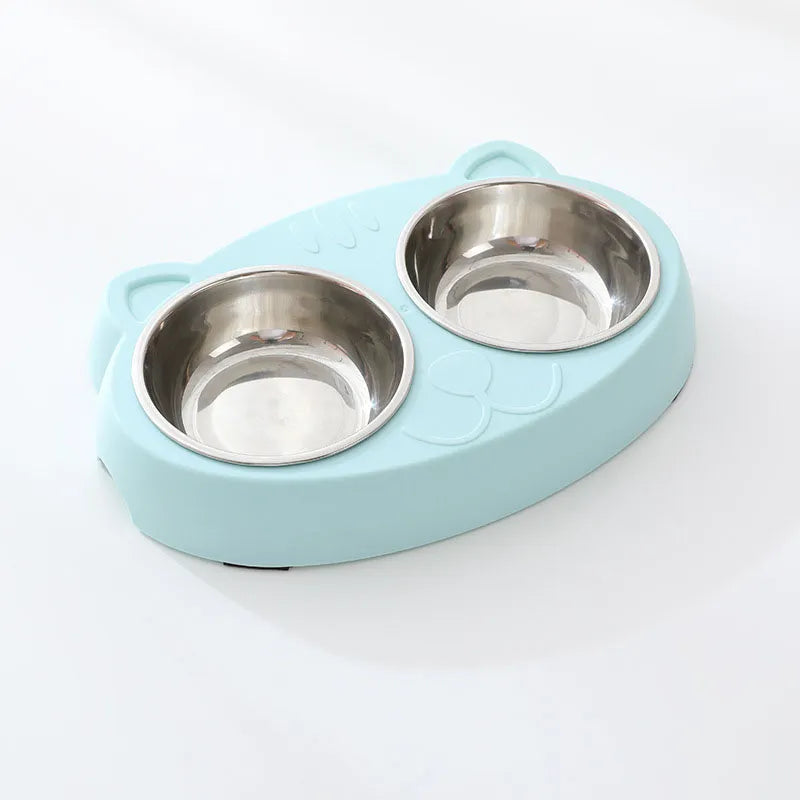 Double Bowl Pet Feeder