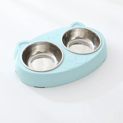 Double Bowl Pet Feeder