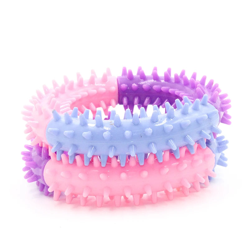 Rubber Thorn Ring Chew Toy