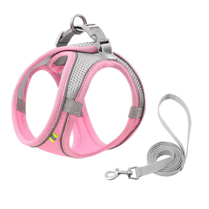 Reflective Cat Harness Leash Set