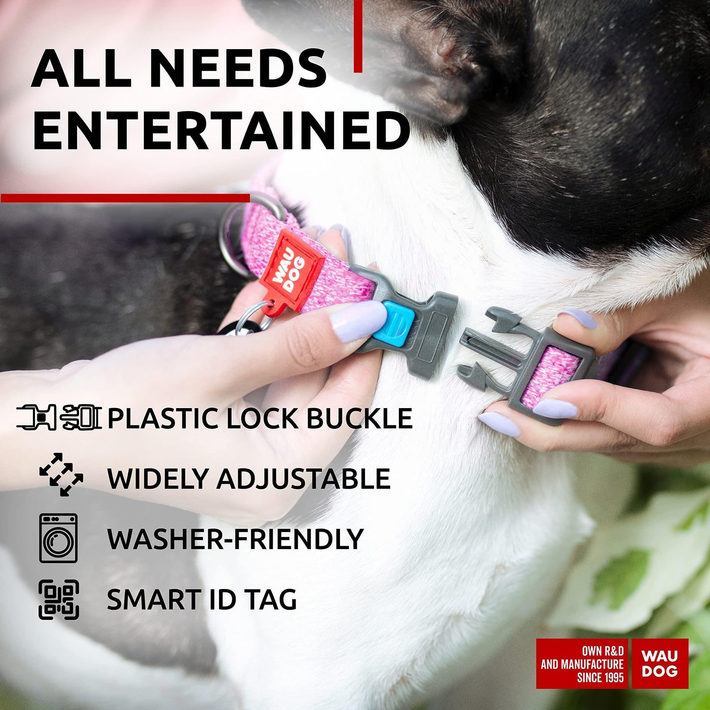 Reflective Recycled Cotton Dog Collar