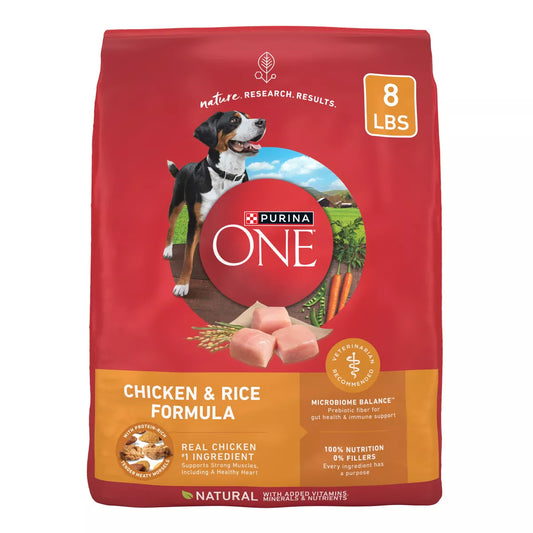 Purina ONE Smartblend Natural Dry Dog Food with Chicken & Rice