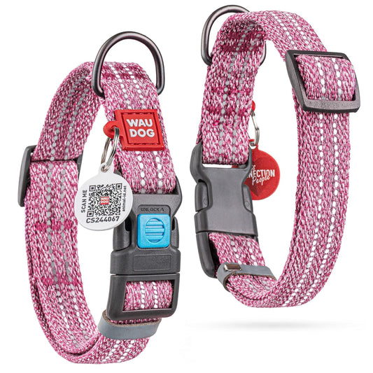 Reflective Recycled Cotton Dog Collar