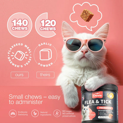 Insects Treatment for Cats Daily Oral Cat Insects Treatment Chews Chewable