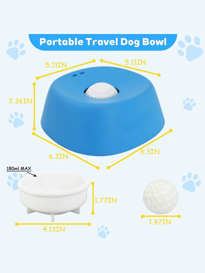 Slow Feeder Dog Cat Bowl, Liquid Lick Mat with Non-Slip Silicone Base, Treat Dispensing Puzzle Toy for Fast Eating Pets